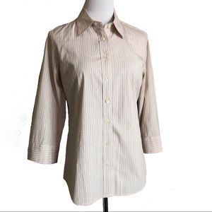 J. Crew Haberdashery Rainbow Pinstripe Button Down